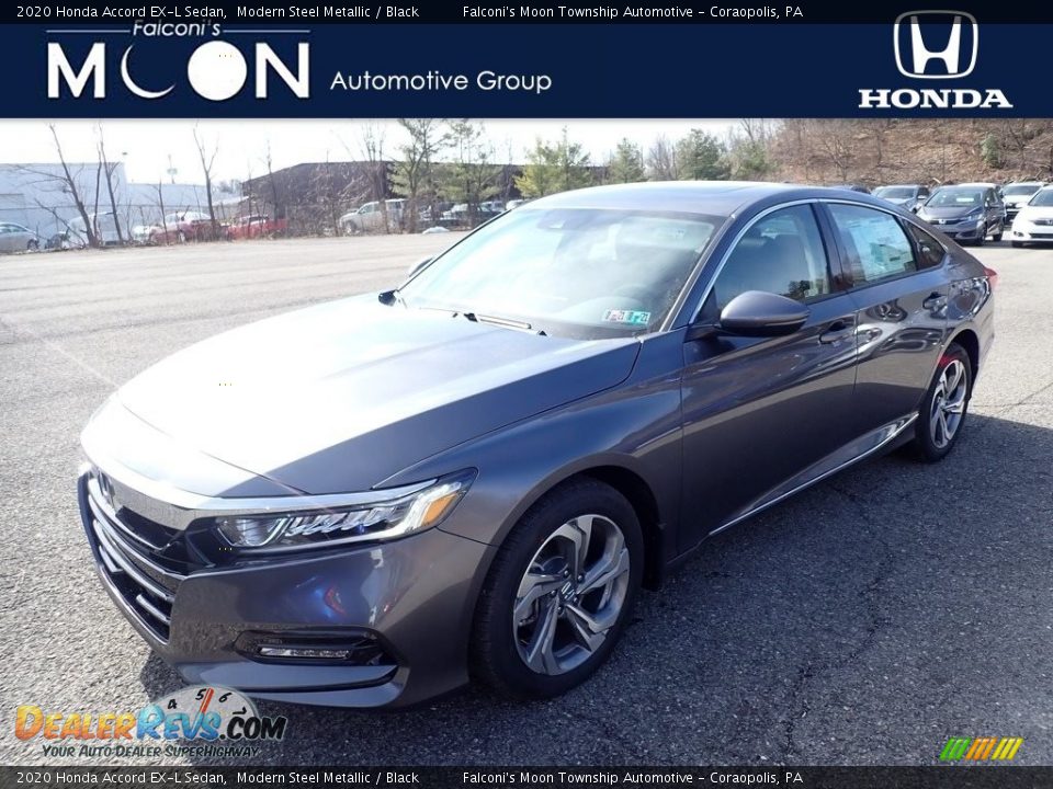 2020 Honda Accord EX-L Sedan Modern Steel Metallic / Black Photo #1