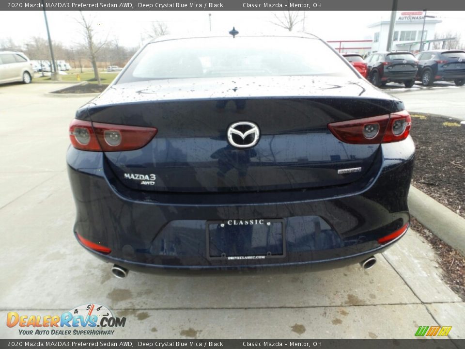 2020 Mazda MAZDA3 Preferred Sedan AWD Deep Crystal Blue Mica / Black Photo #6