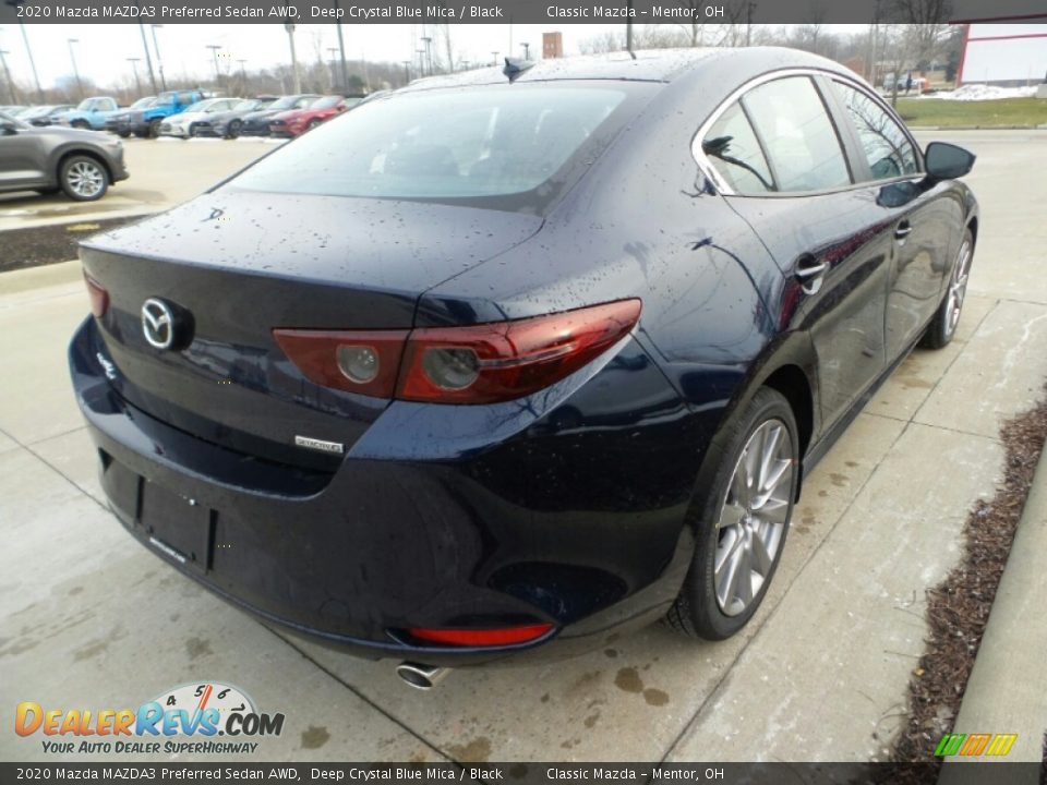 2020 Mazda MAZDA3 Preferred Sedan AWD Deep Crystal Blue Mica / Black Photo #7