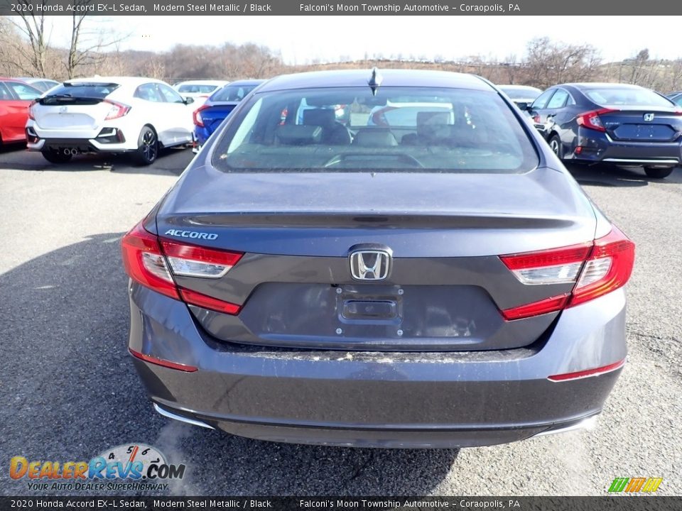 2020 Honda Accord EX-L Sedan Modern Steel Metallic / Black Photo #3