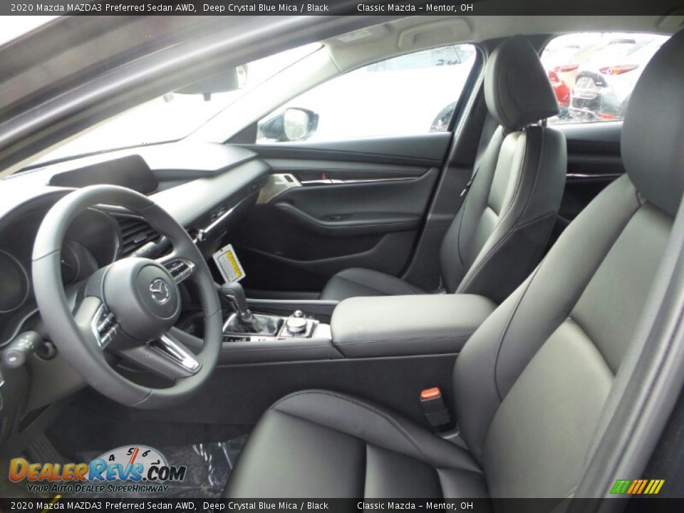 2020 Mazda MAZDA3 Preferred Sedan AWD Deep Crystal Blue Mica / Black Photo #8