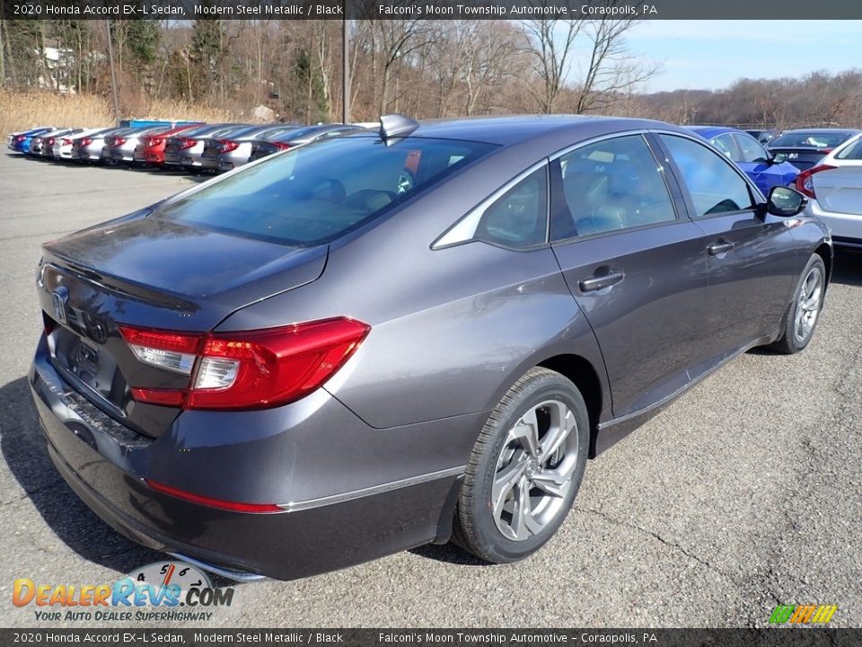 2020 Honda Accord EX-L Sedan Modern Steel Metallic / Black Photo #4