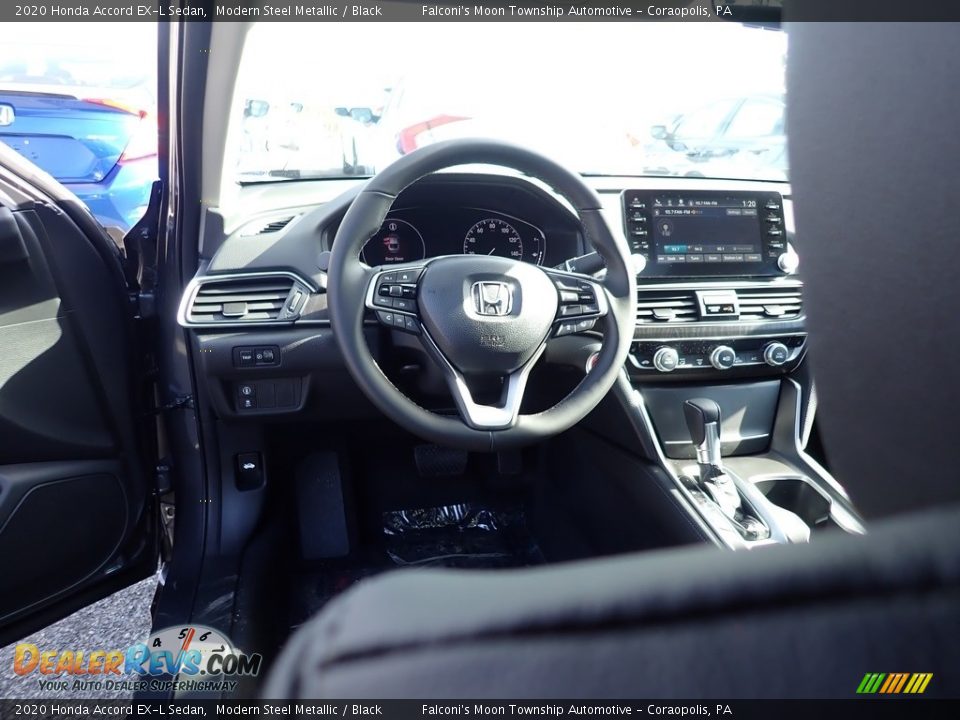 2020 Honda Accord EX-L Sedan Modern Steel Metallic / Black Photo #10