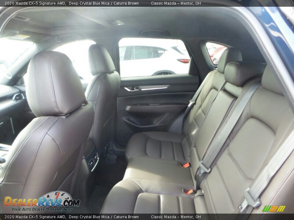 2020 Mazda CX-5 Signature AWD Deep Crystal Blue Mica / Caturra Brown Photo #9