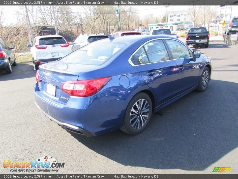 2019 Subaru Legacy 2.5i Premium Abyss Blue Pearl / Titanium Gray Photo #6