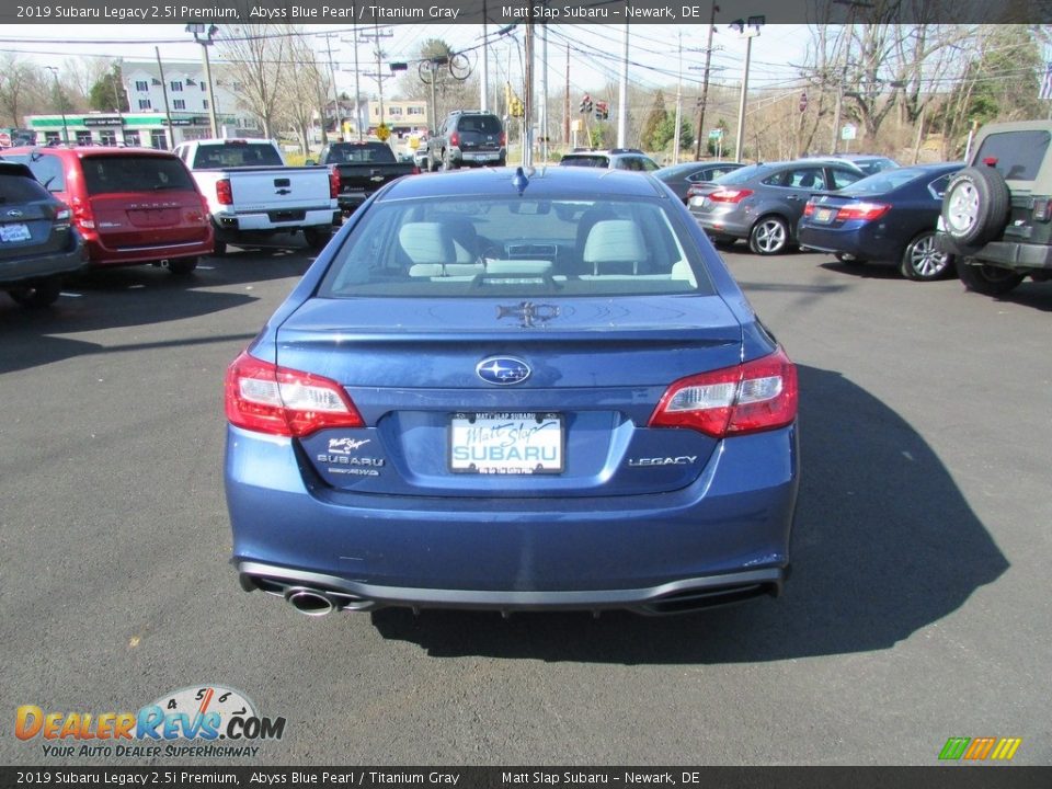 2019 Subaru Legacy 2.5i Premium Abyss Blue Pearl / Titanium Gray Photo #7