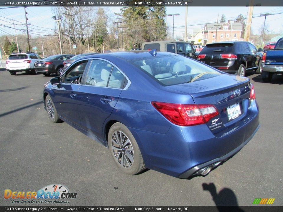 2019 Subaru Legacy 2.5i Premium Abyss Blue Pearl / Titanium Gray Photo #8