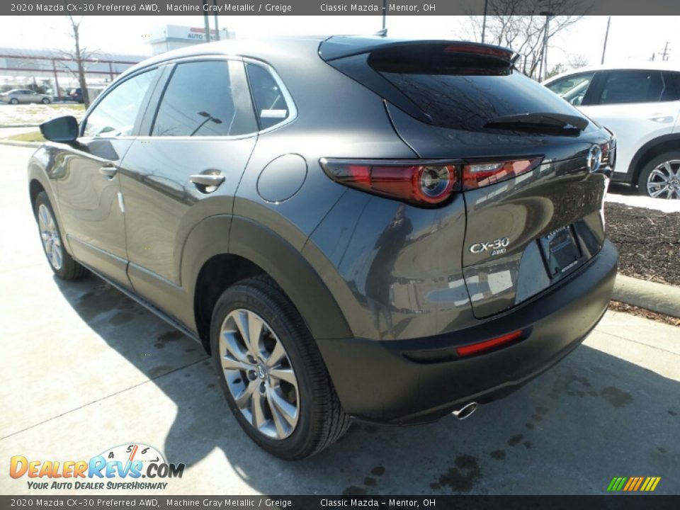 2020 Mazda CX-30 Preferred AWD Machine Gray Metallic / Greige Photo #5