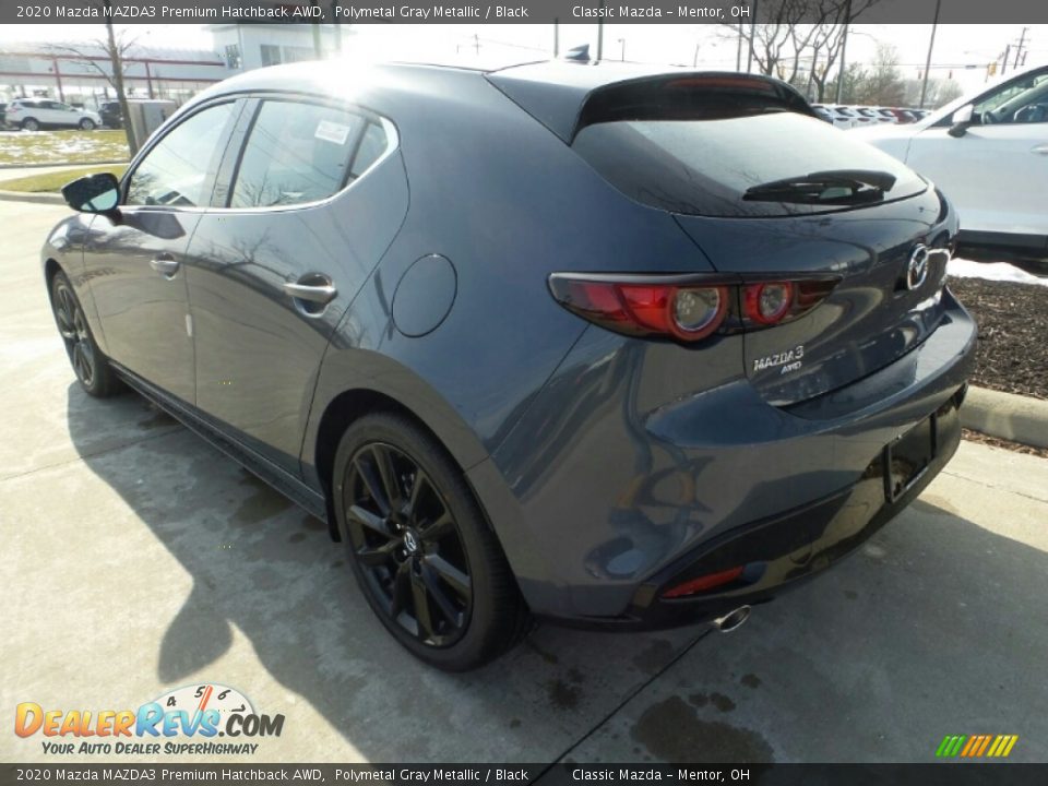 2020 Mazda MAZDA3 Premium Hatchback AWD Polymetal Gray Metallic / Black Photo #5