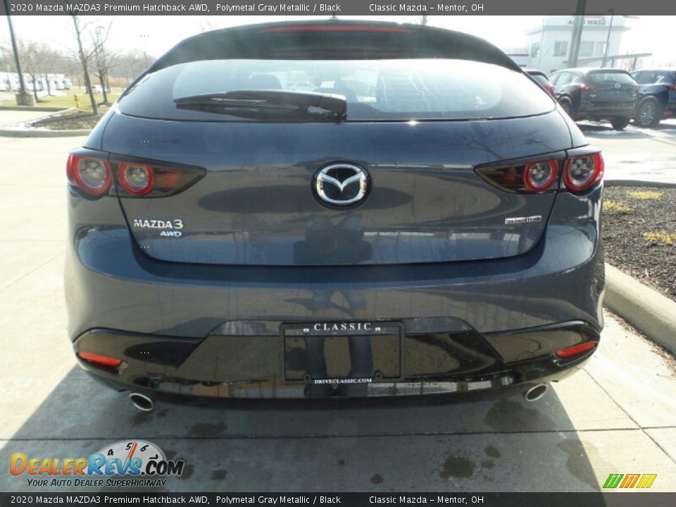 2020 Mazda MAZDA3 Premium Hatchback AWD Polymetal Gray Metallic / Black Photo #6