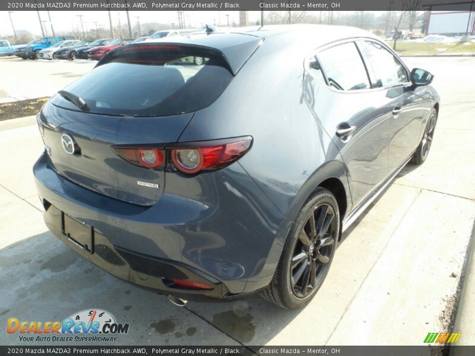 2020 Mazda MAZDA3 Premium Hatchback AWD Polymetal Gray Metallic / Black Photo #7