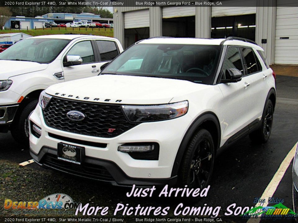 2020 Ford Explorer ST 4WD Star White Metallic Tri-Coat / Ebony Photo #1