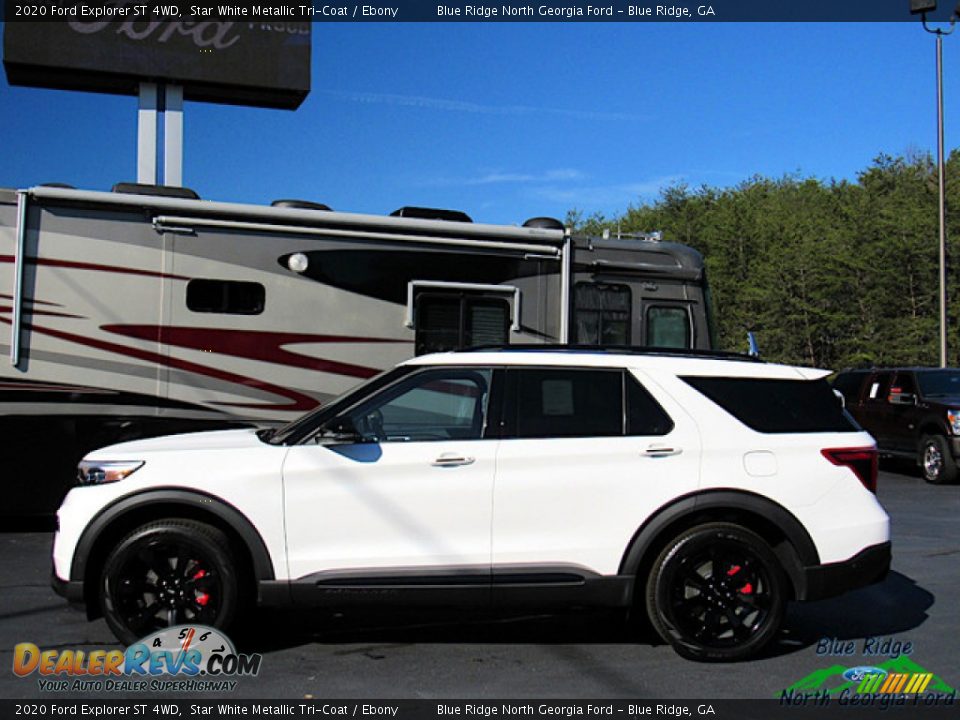 2020 Ford Explorer ST 4WD Star White Metallic Tri-Coat / Ebony Photo #3