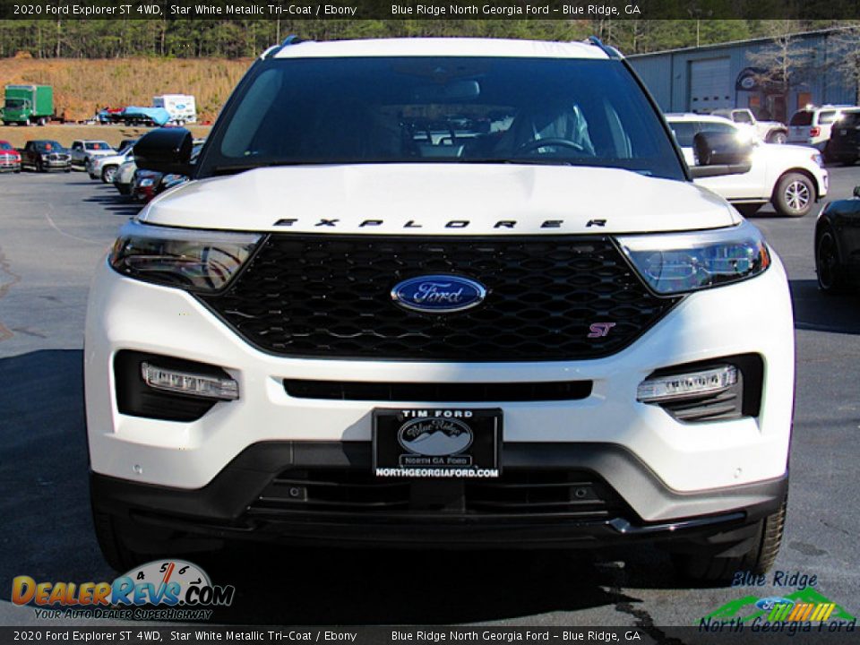 2020 Ford Explorer ST 4WD Star White Metallic Tri-Coat / Ebony Photo #5