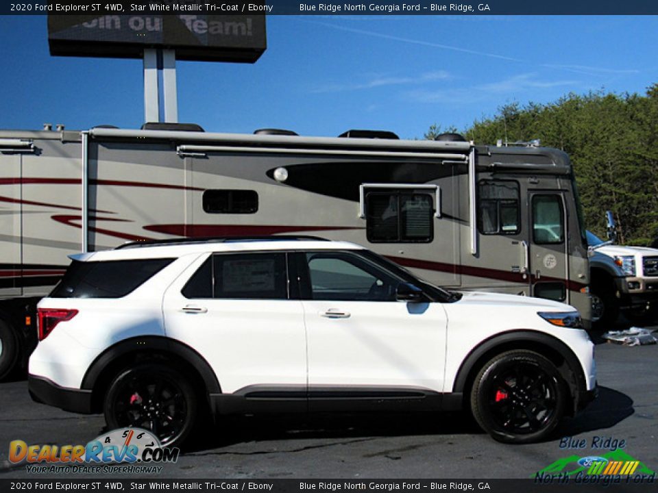 2020 Ford Explorer ST 4WD Star White Metallic Tri-Coat / Ebony Photo #8