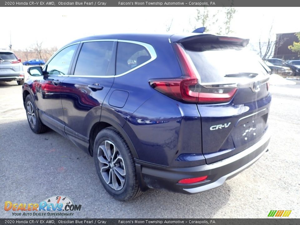 2020 Honda CR-V EX AWD Obsidian Blue Pearl / Gray Photo #2