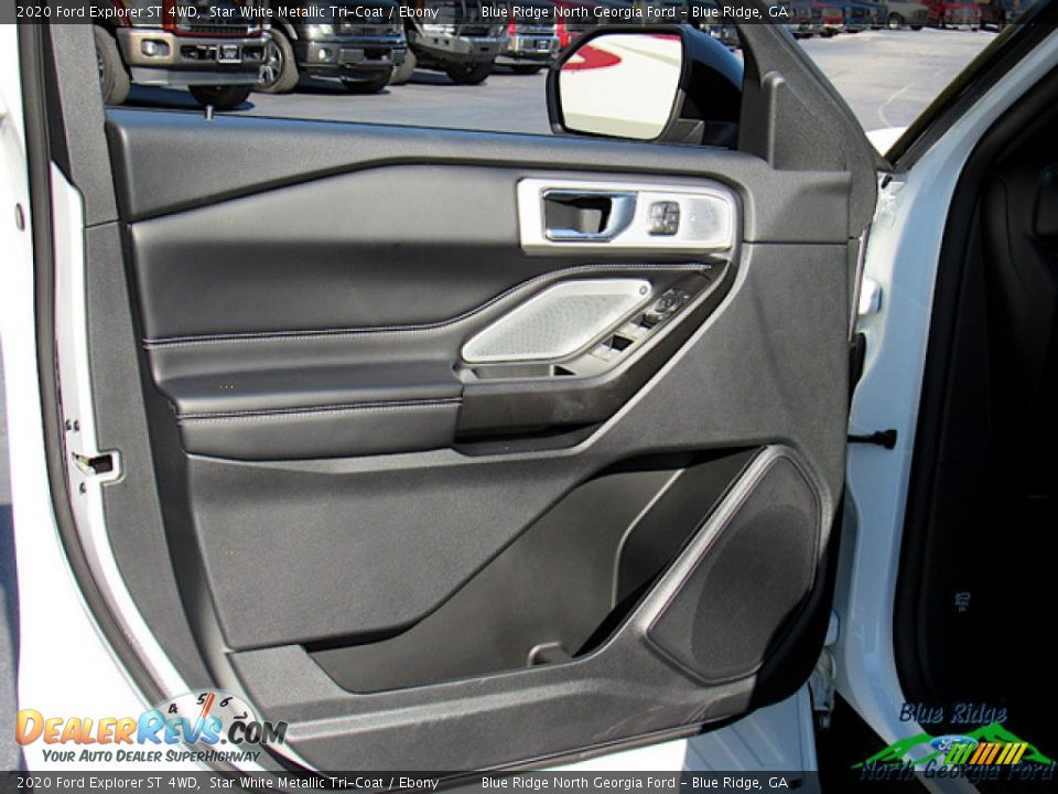 2020 Ford Explorer ST 4WD Star White Metallic Tri-Coat / Ebony Photo #11
