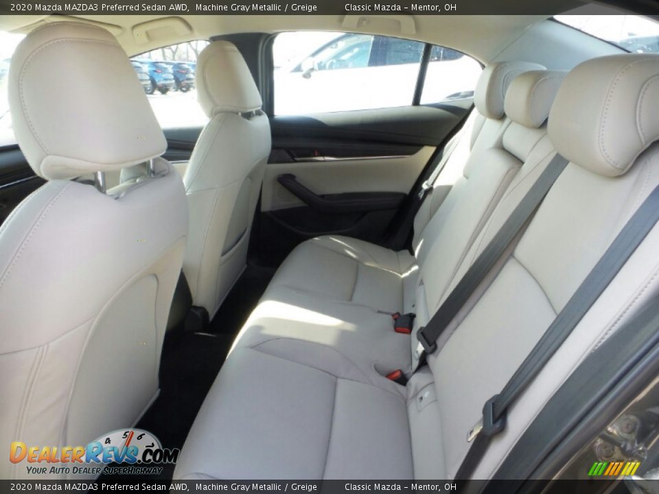 2020 Mazda MAZDA3 Preferred Sedan AWD Machine Gray Metallic / Greige Photo #9