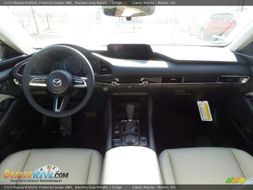 2020 Mazda MAZDA3 Preferred Sedan AWD Machine Gray Metallic / Greige Photo #10
