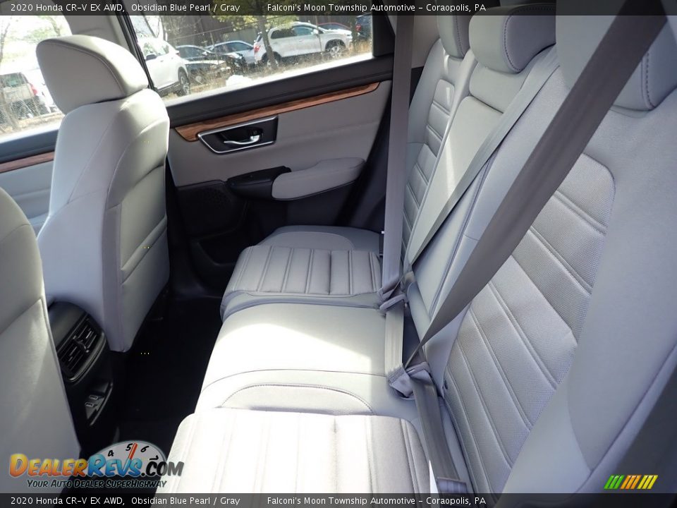 2020 Honda CR-V EX AWD Obsidian Blue Pearl / Gray Photo #9