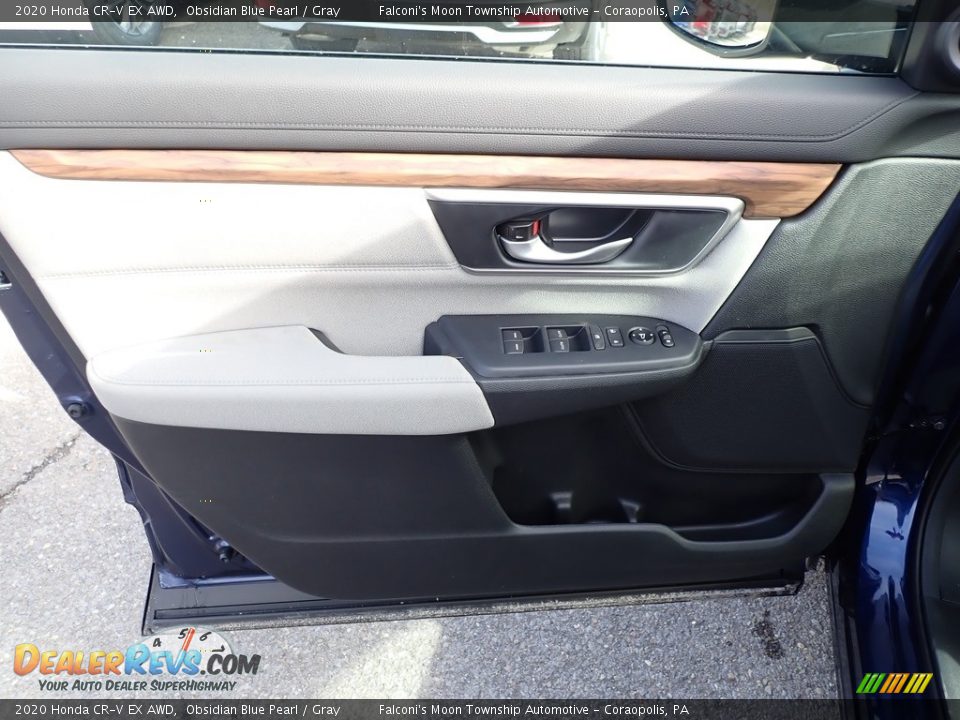 2020 Honda CR-V EX AWD Obsidian Blue Pearl / Gray Photo #11