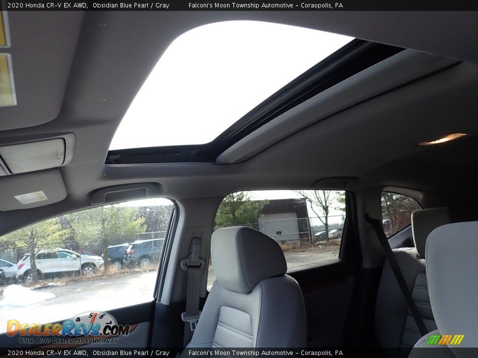 2020 Honda CR-V EX AWD Obsidian Blue Pearl / Gray Photo #13