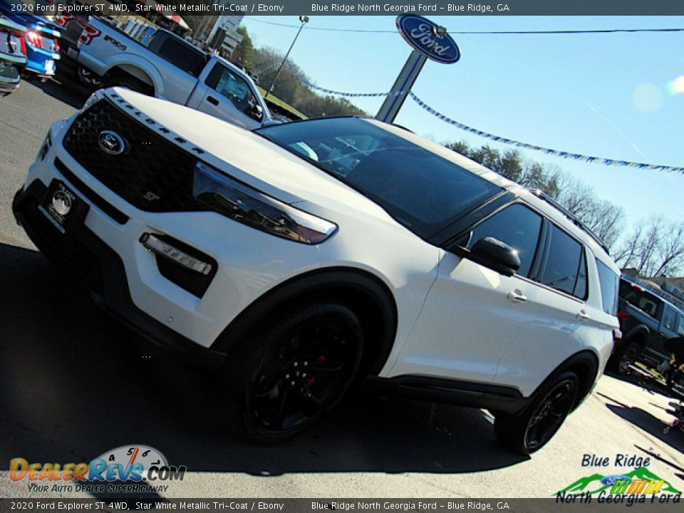 2020 Ford Explorer ST 4WD Star White Metallic Tri-Coat / Ebony Photo #33