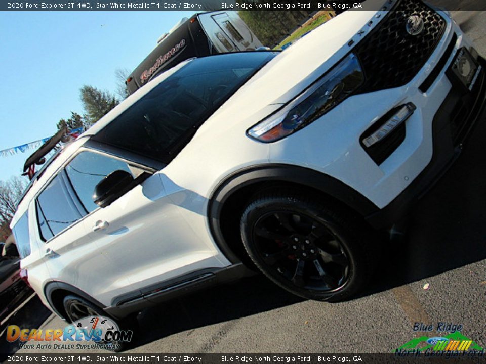 2020 Ford Explorer ST 4WD Star White Metallic Tri-Coat / Ebony Photo #34