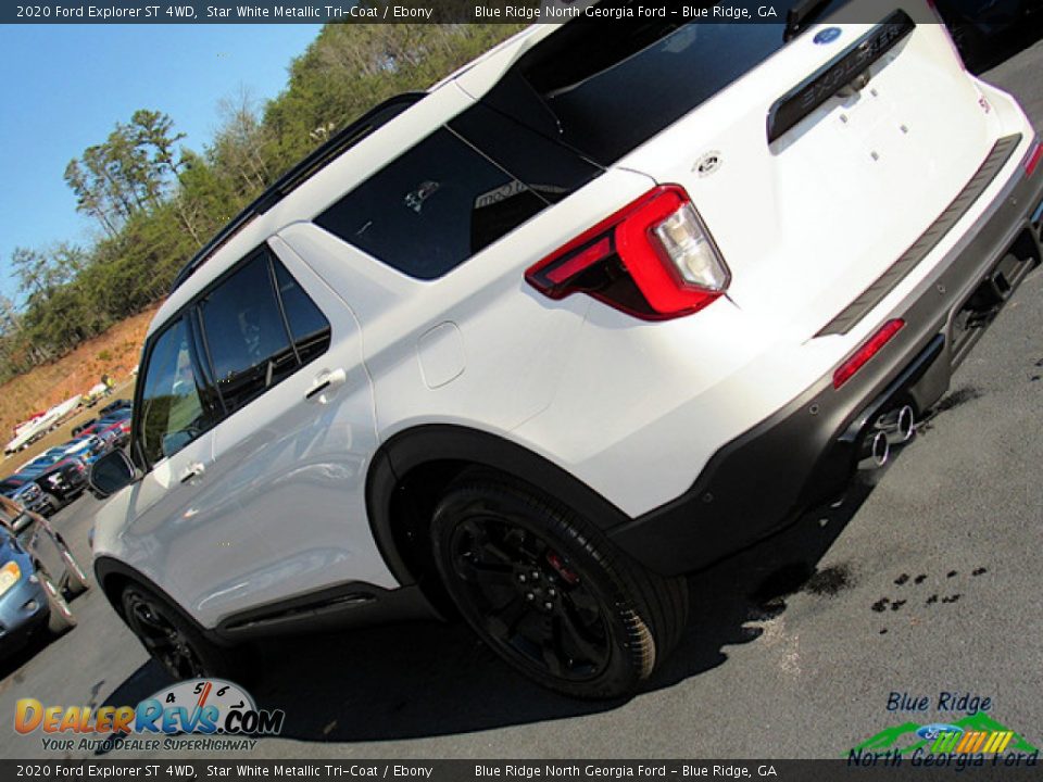 2020 Ford Explorer ST 4WD Star White Metallic Tri-Coat / Ebony Photo #35