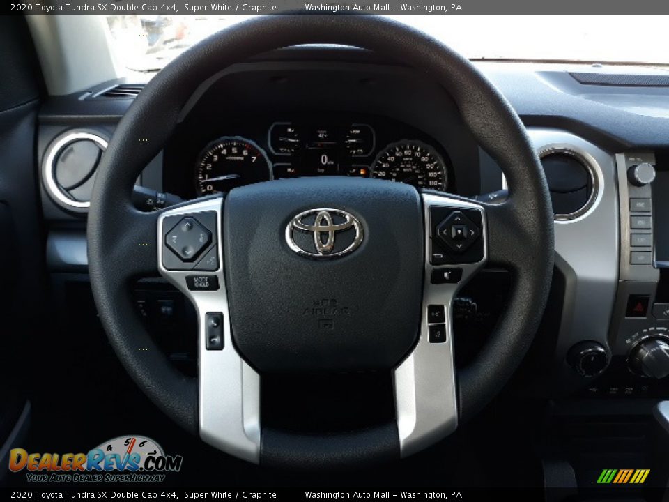 2020 Toyota Tundra SX Double Cab 4x4 Super White / Graphite Photo #4