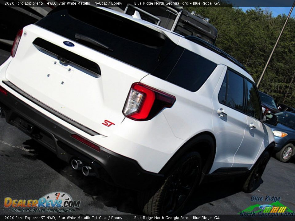 2020 Ford Explorer ST 4WD Star White Metallic Tri-Coat / Ebony Photo #36