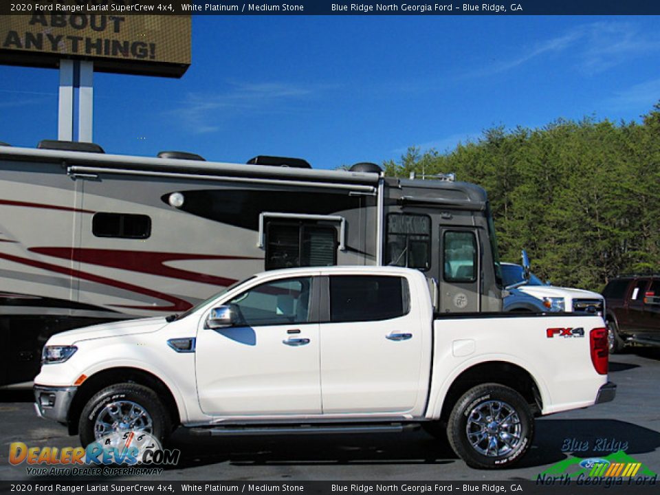 2020 Ford Ranger Lariat SuperCrew 4x4 White Platinum / Medium Stone Photo #2