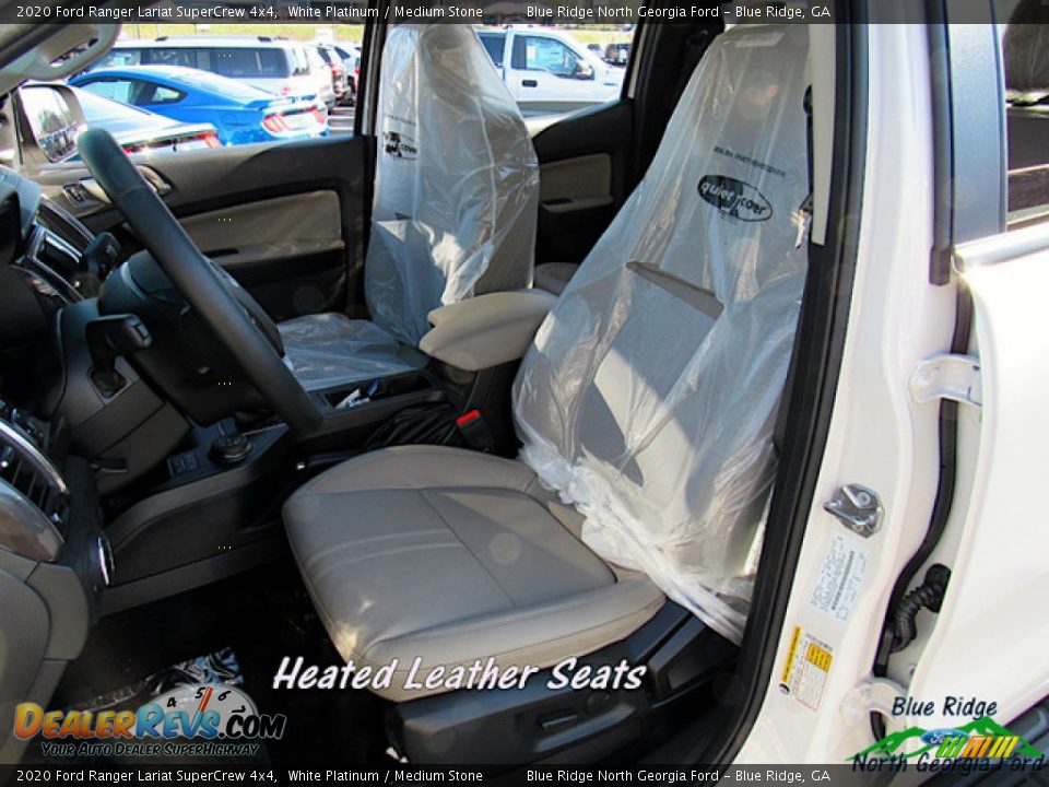 2020 Ford Ranger Lariat SuperCrew 4x4 White Platinum / Medium Stone Photo #10