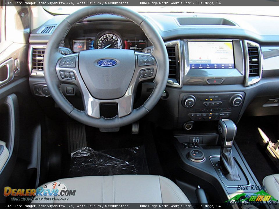 2020 Ford Ranger Lariat SuperCrew 4x4 White Platinum / Medium Stone Photo #14