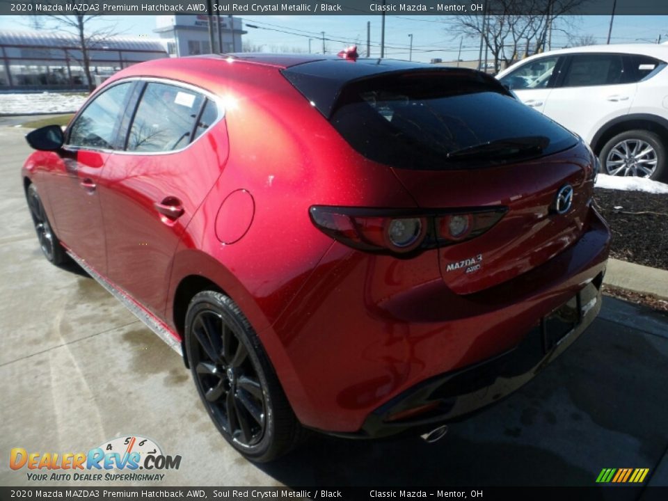 2020 Mazda MAZDA3 Premium Hatchback AWD Soul Red Crystal Metallic / Black Photo #5