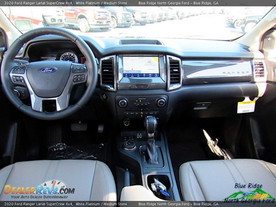 2020 Ford Ranger Lariat SuperCrew 4x4 White Platinum / Medium Stone Photo #15