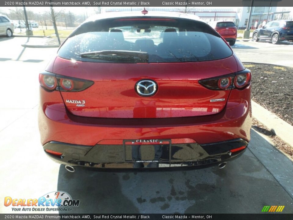 2020 Mazda MAZDA3 Premium Hatchback AWD Soul Red Crystal Metallic / Black Photo #6