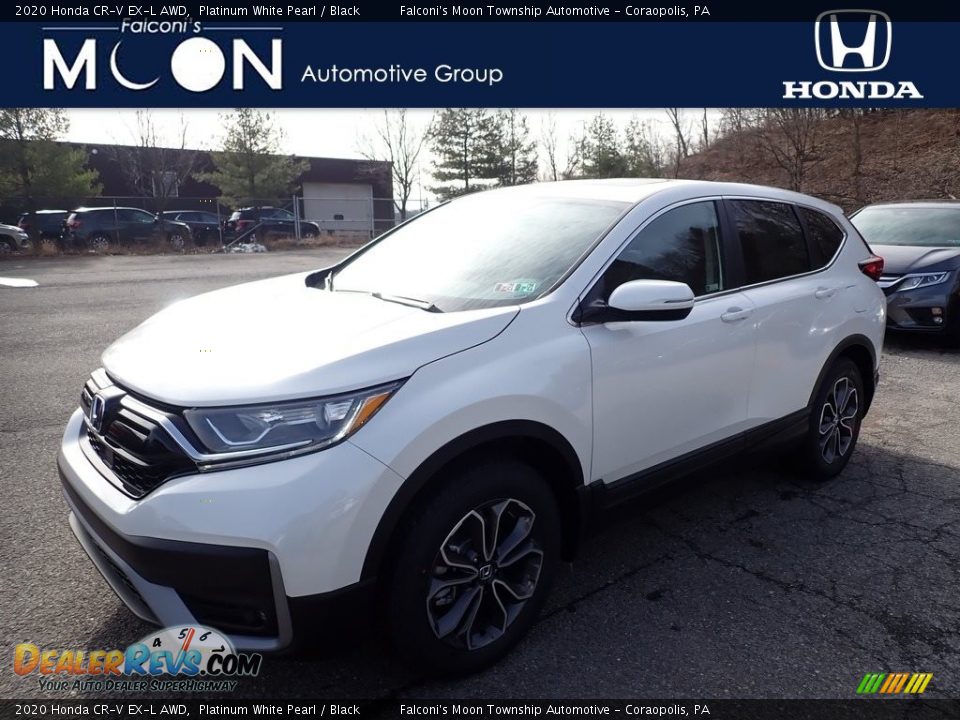 2020 Honda CR-V EX-L AWD Platinum White Pearl / Black Photo #1