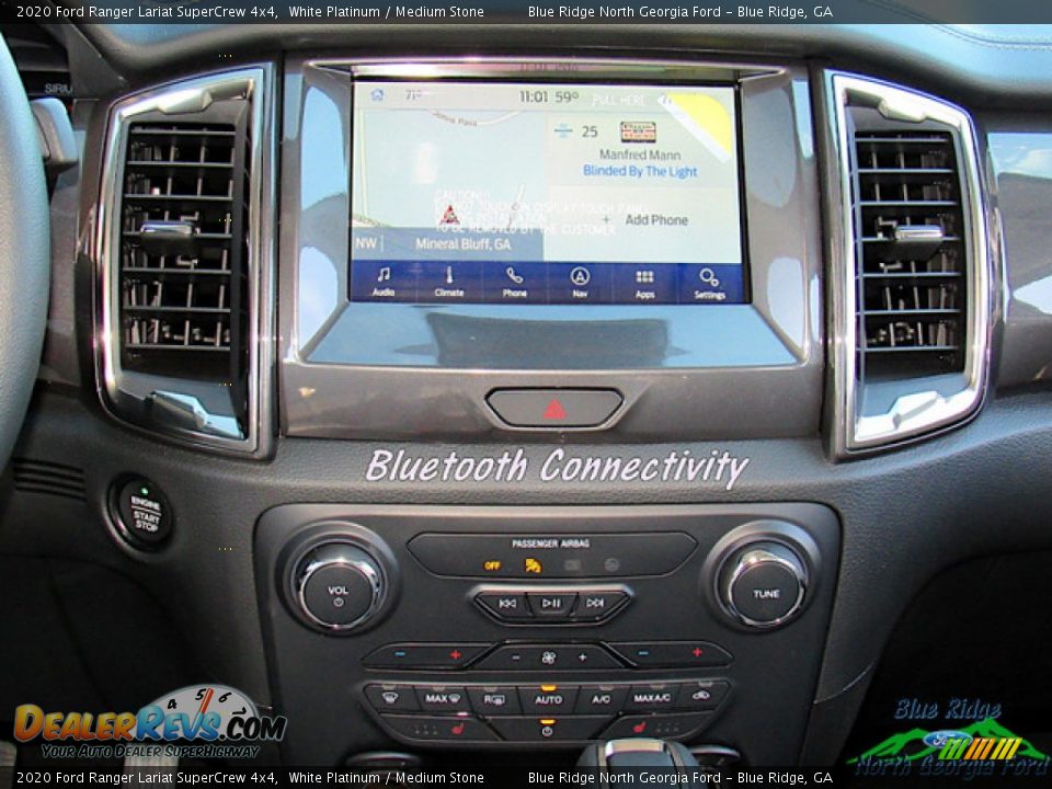 2020 Ford Ranger Lariat SuperCrew 4x4 White Platinum / Medium Stone Photo #18