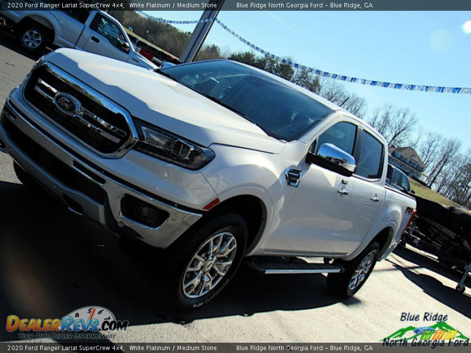 2020 Ford Ranger Lariat SuperCrew 4x4 White Platinum / Medium Stone Photo #29