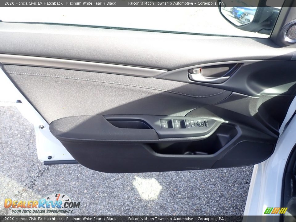 2020 Honda Civic EX Hatchback Platinum White Pearl / Black Photo #11