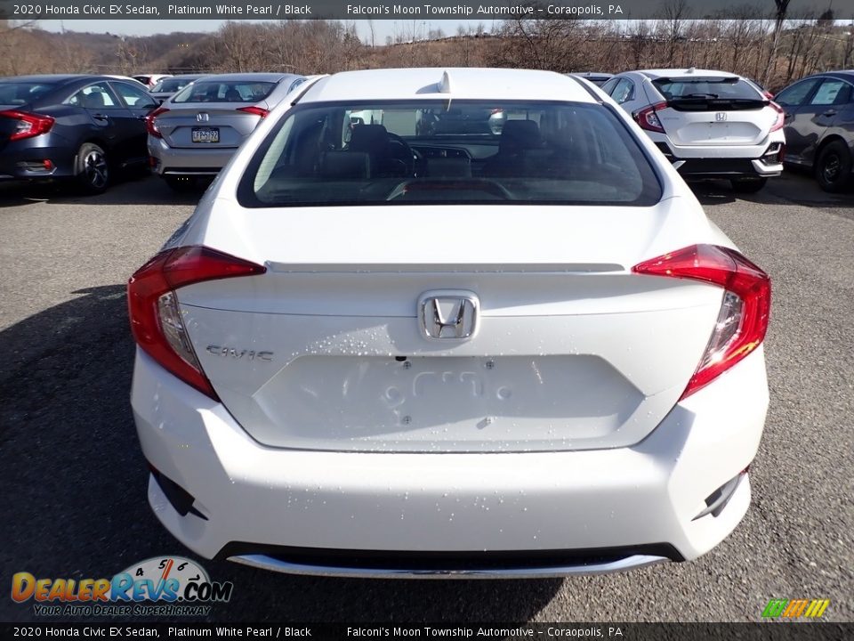 2020 Honda Civic EX Sedan Platinum White Pearl / Black Photo #3