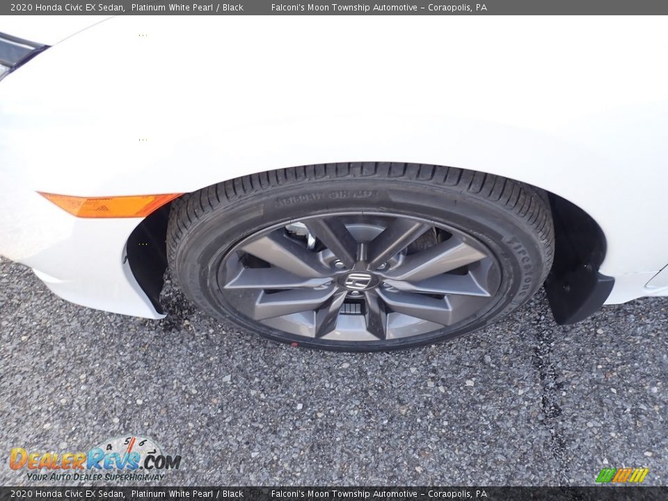 2020 Honda Civic EX Sedan Platinum White Pearl / Black Photo #7
