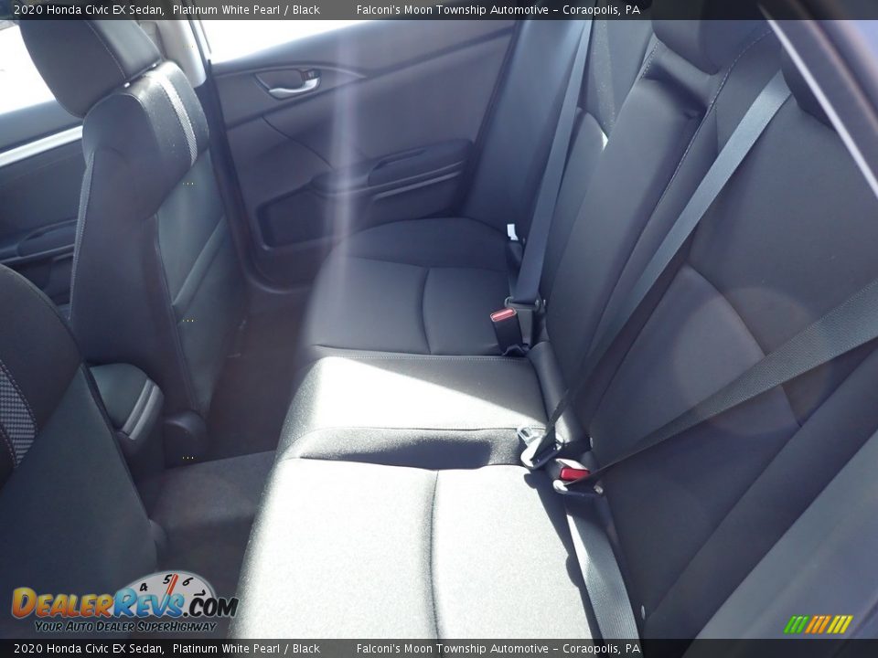 2020 Honda Civic EX Sedan Platinum White Pearl / Black Photo #9