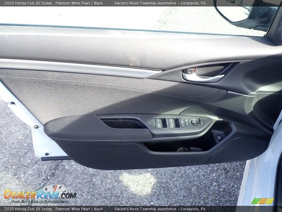 2020 Honda Civic EX Sedan Platinum White Pearl / Black Photo #11
