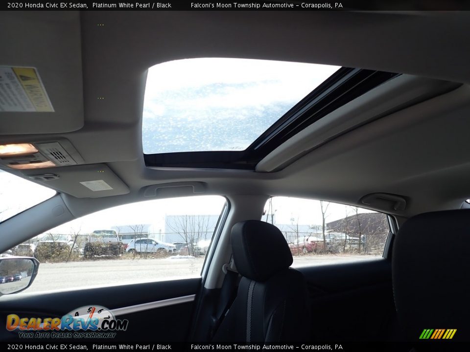 2020 Honda Civic EX Sedan Platinum White Pearl / Black Photo #13