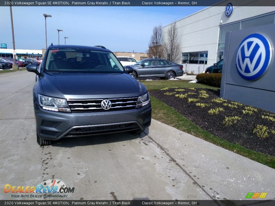 2020 Volkswagen Tiguan SE 4MOTION Platinum Gray Metallic / Titan Black Photo #1
