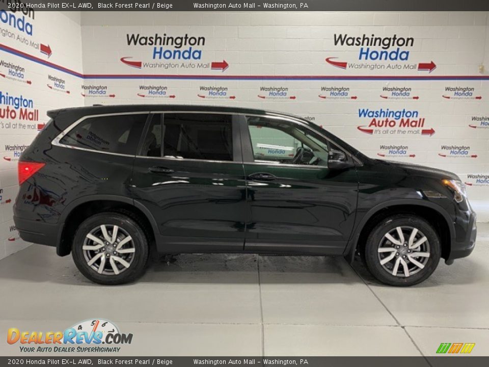 2020 Honda Pilot EX-L AWD Black Forest Pearl / Beige Photo #1