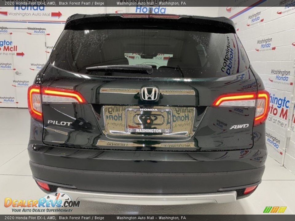 2020 Honda Pilot EX-L AWD Black Forest Pearl / Beige Photo #7