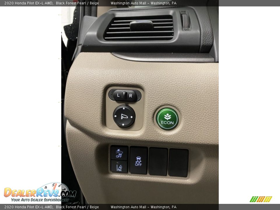 2020 Honda Pilot EX-L AWD Black Forest Pearl / Beige Photo #12